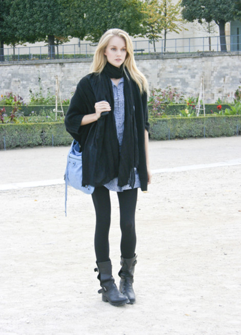 Blonde Model in Paris