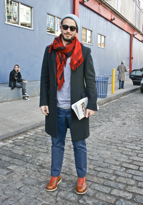 Josh Peskowitz of Men.Style.com @ Patrik Ervell F/W 2009