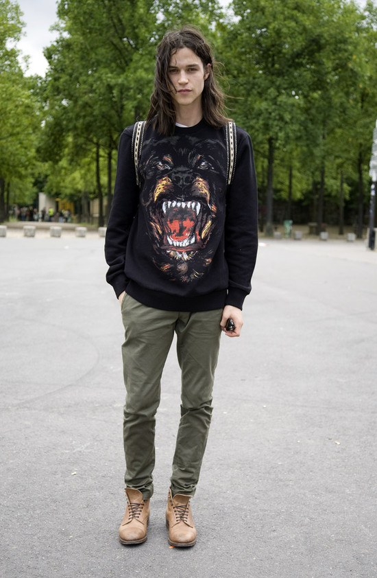 Miles McMillan in Givenchy Rottweiler, Paris
