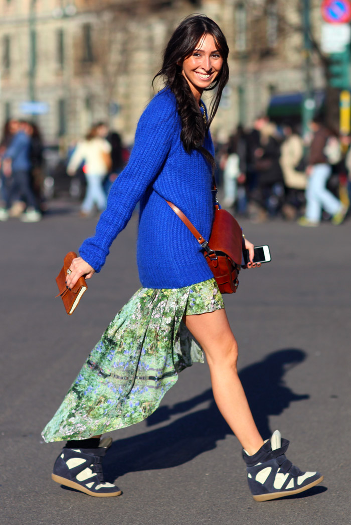 B olie Temmen noedels More Isabel Marant Wedge Sneakers | Street Fashion | Street Peeper | Global  Street Fashion and Street Style