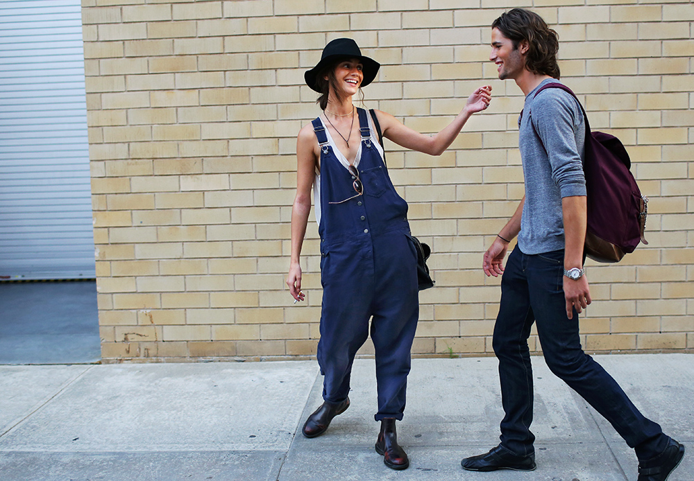Models Street Style Overalls